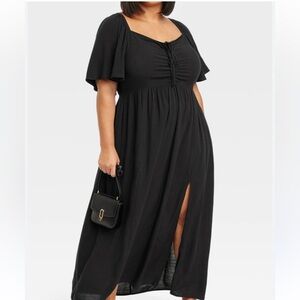 Women's Flutter Short Sleeve
Maxi Sundress - Ava & Viv
